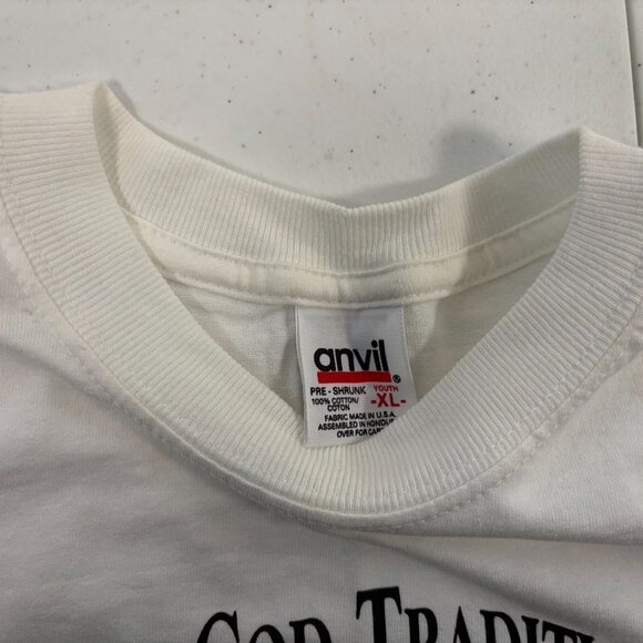 Vintage New England Clambake T Shirt Youth Size XL White Cape Cod Tradition Y2K - Picture 4 of 4